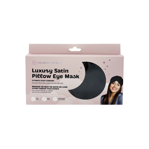 Relaxus Beauty masque de nuit en satin de luxe noir