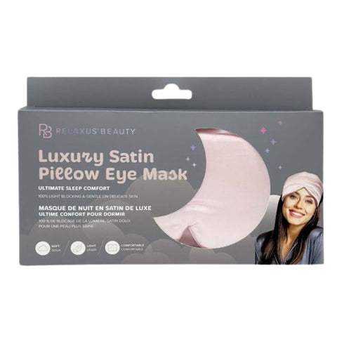 Relaxus Beauty masque de nuit en satin de luxe rose