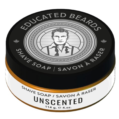 Educated Beards fragrance-free shaving soap