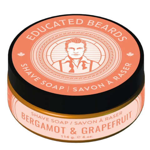 Educated Beards shaving soap bergamot and grapefruit