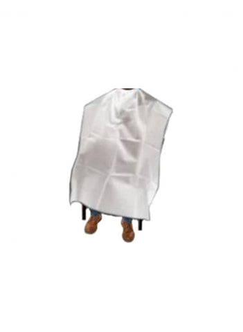 Disposable white cape individually