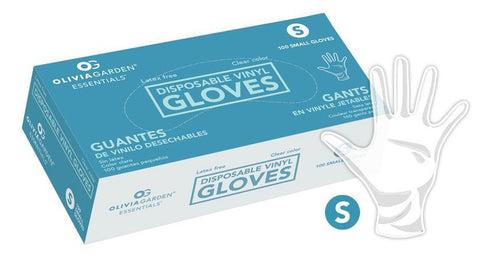 Olivia Garden small disposable vinyl gloves