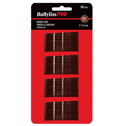 Babyliss Pro brown regular crimped bobby pins 