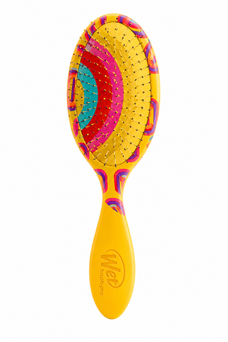 Wet Brush Pro Detangler Retro Swirl Yellow