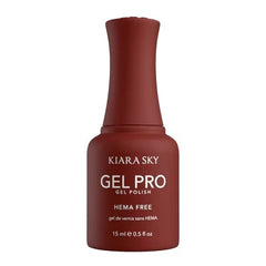 Kiara Sky Vernis Gel Pro Sans HEMA left on red