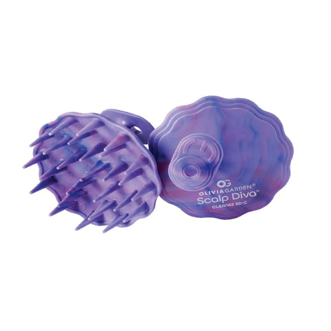 Olivia Garden Scalp Diva brosse de nettoyage mauve