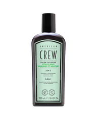 American Crew Agrumes et Menthe 3 en 1 shampooing, après-shampooing et gel douche