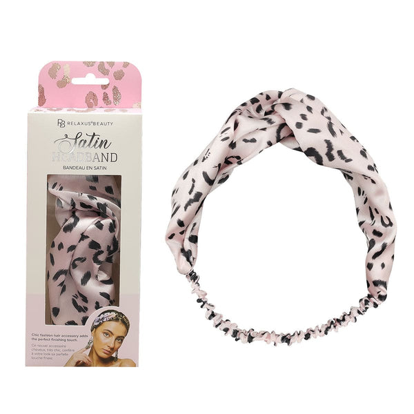 Relaxus Beauty leopard satin headband