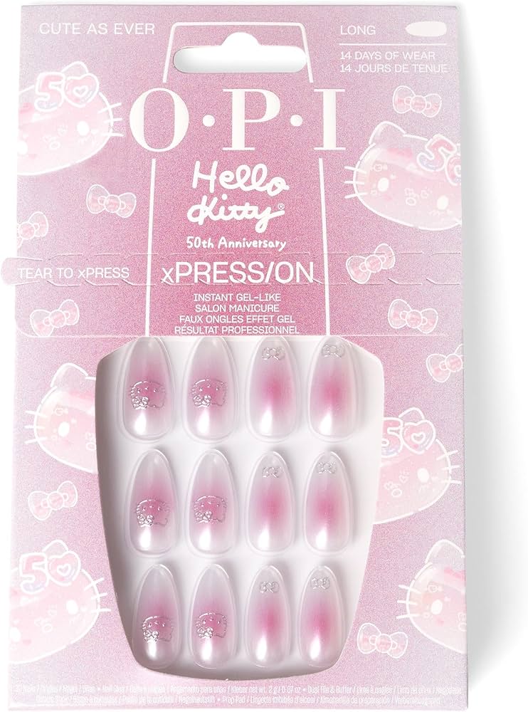 OPI Xpress/ON Hello Kitty Cute As Ever long