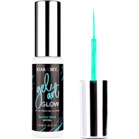 Kiara Sky Gel Art Glow Teal The Show