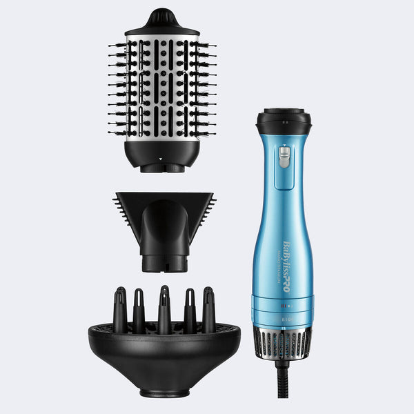 Babyliss Pro Nano Titanium brosse à air chaud et séchoir détachable 3 en 1