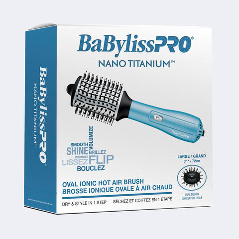 Babyliss Pro Nano Titanium brosse ionique ovale à air chaud