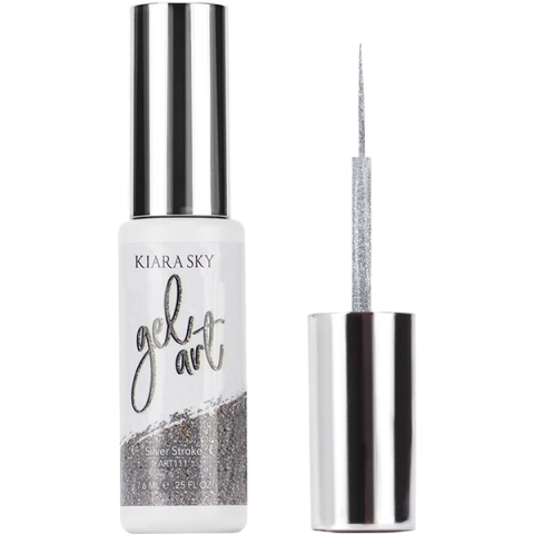 Kiara Sky Gel Art Silver Stroke