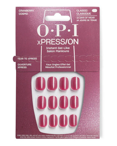 OPI Xpress/on cranberry cosmo