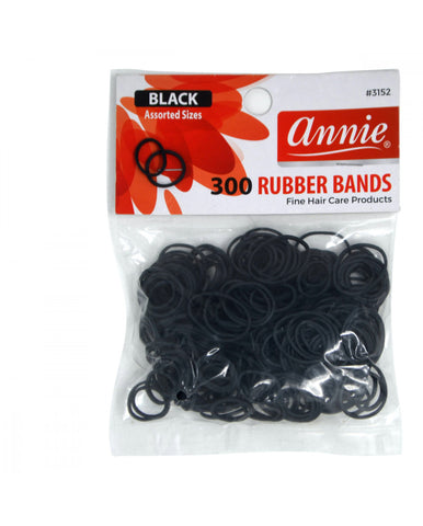 Annie black rubber band