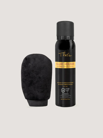 That'so Coffret Éclat Glam mousse extra foncée + gant de bronzage