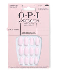 OPI Xpress/on strawberry milkshake long