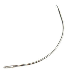 Large curved sewing needle for extension