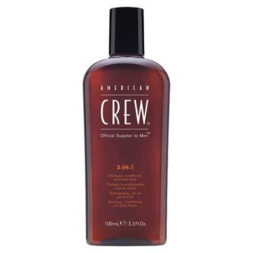 American Crew 3-in-1 mini shampoo, conditioner and body wash