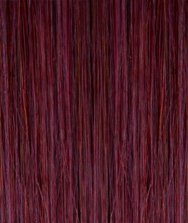 Kathleen keratin hair extensions 20-22 inches color : BURG