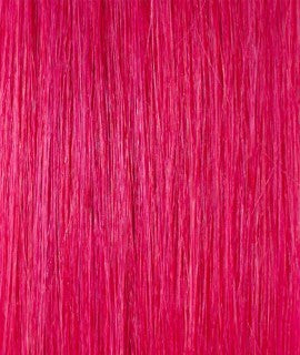 Kathleen keratin hair extensions 20-22 inches color : FUXIA