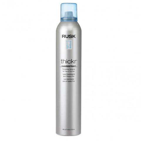Rusk Thickr thickening hairspray for fine or thin hair