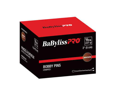 Babyliss Pro brown bobby pins crimped