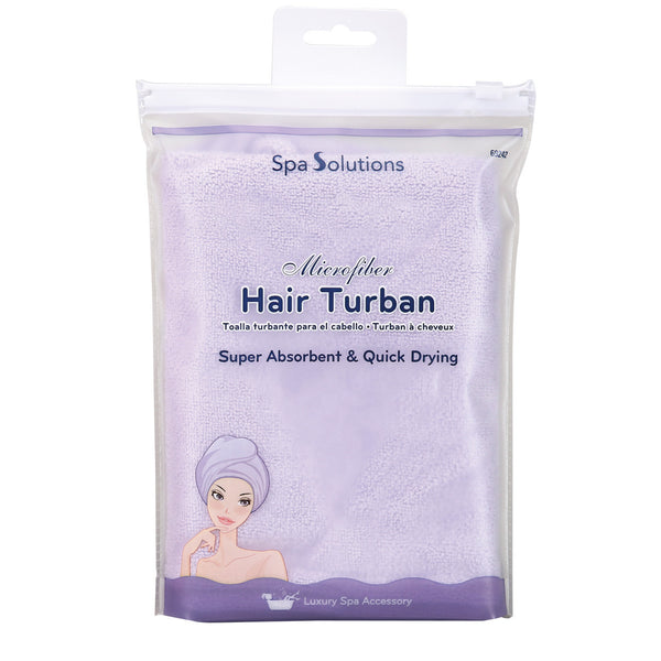 CALA turban à cheveux lavande en microfibre