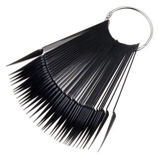 Présentoir 50 bâtonnets stiletto noirs