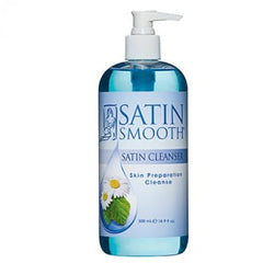 Satin Smooth cleanser to prepare the skin