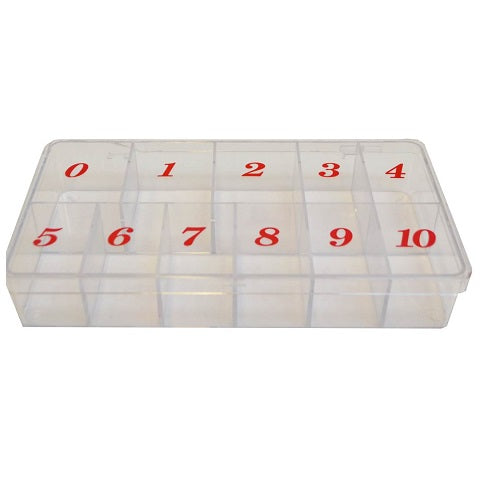 Boîte vide pour pointe d'ongle