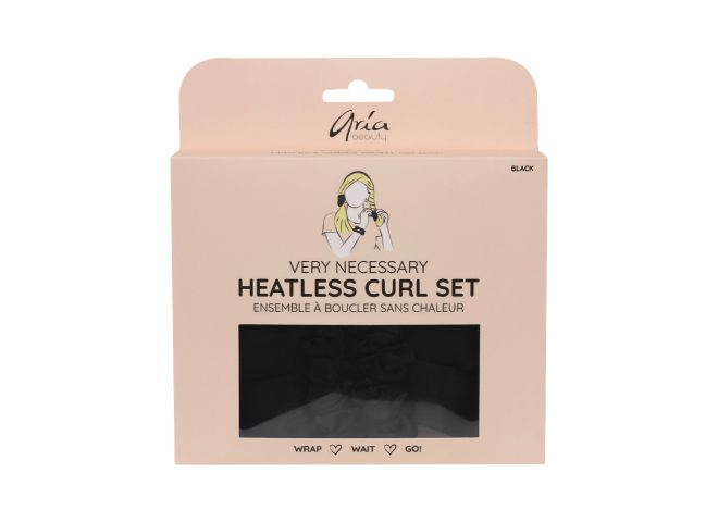 Aria Beauty ensemble à boucler sans chaleur noir