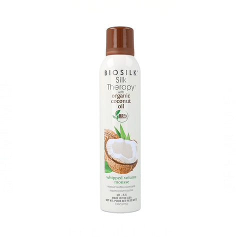 Biosilk Silk Therapy Natural Coconut Oil mousse fouetté volumisante