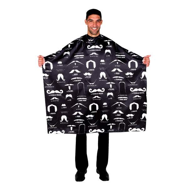 Betty Dain Barber Apparel Stache cape à coupe