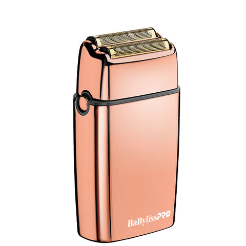 Babyliss Pro FoilFX02 double blade metallic razor rose gold