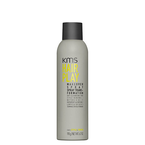 KMS Hair Play spray transformation