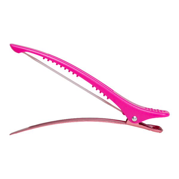 FRAMAR pink sectioning hair clips with rubber band