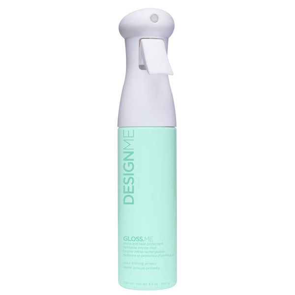 DesignME Gloss.ME shine and heat protectant refillable infinite mist