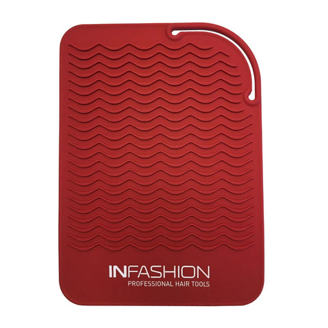 Infashion tapis en silicone résistant à la chaleur rouge rubis